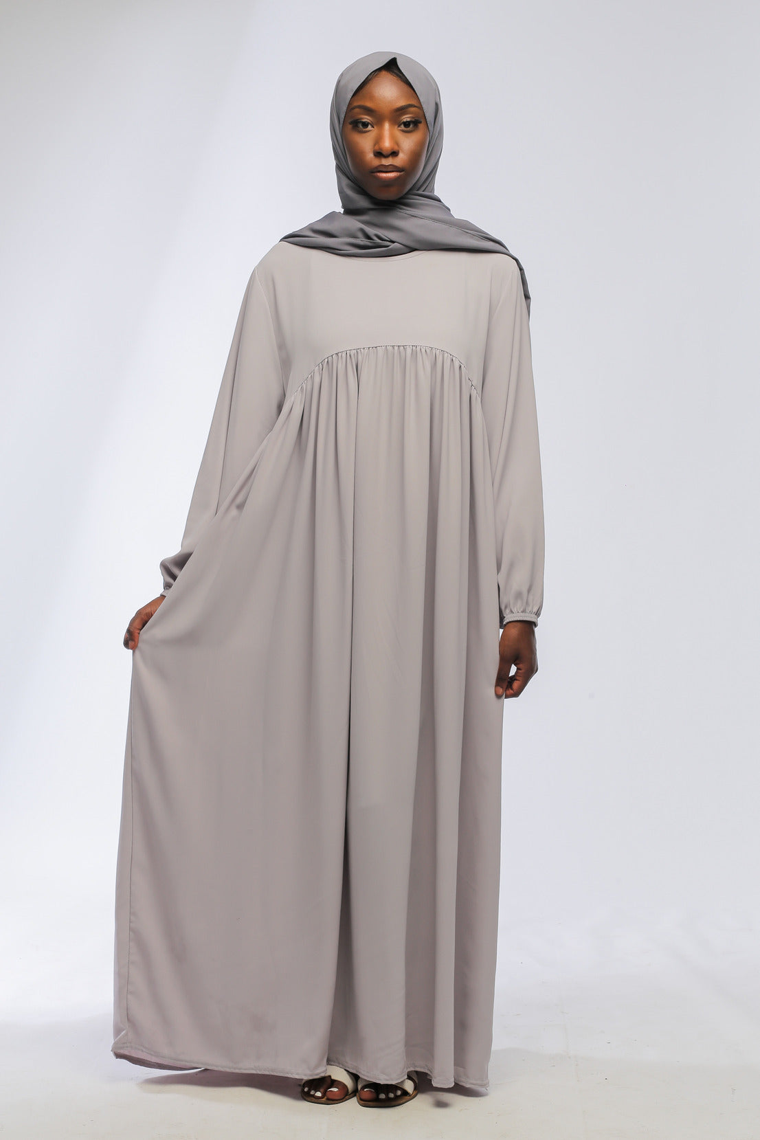 Maia Light Grey Dress