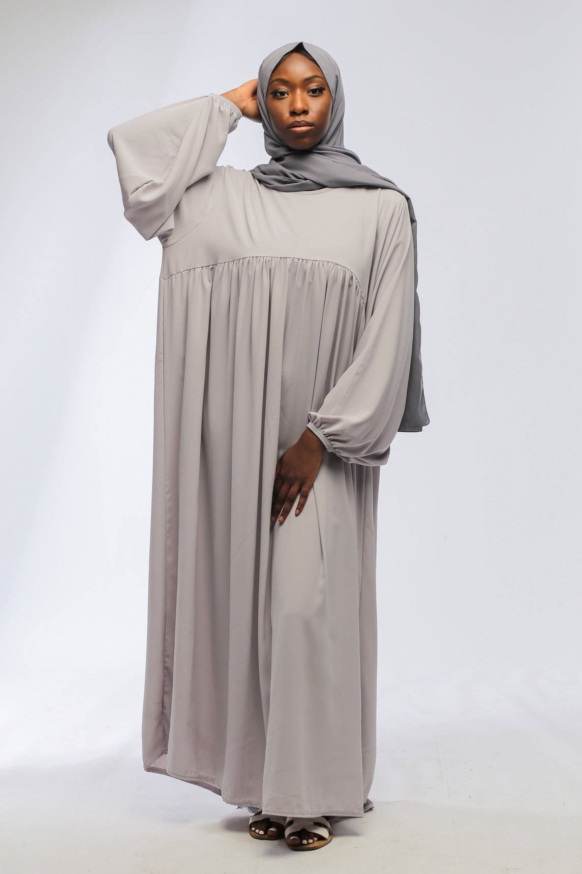 Maia Light Grey Dress