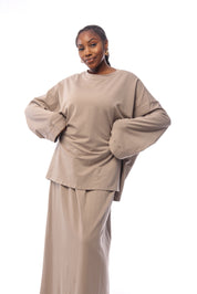 Ensemble T-Skirt Taupe